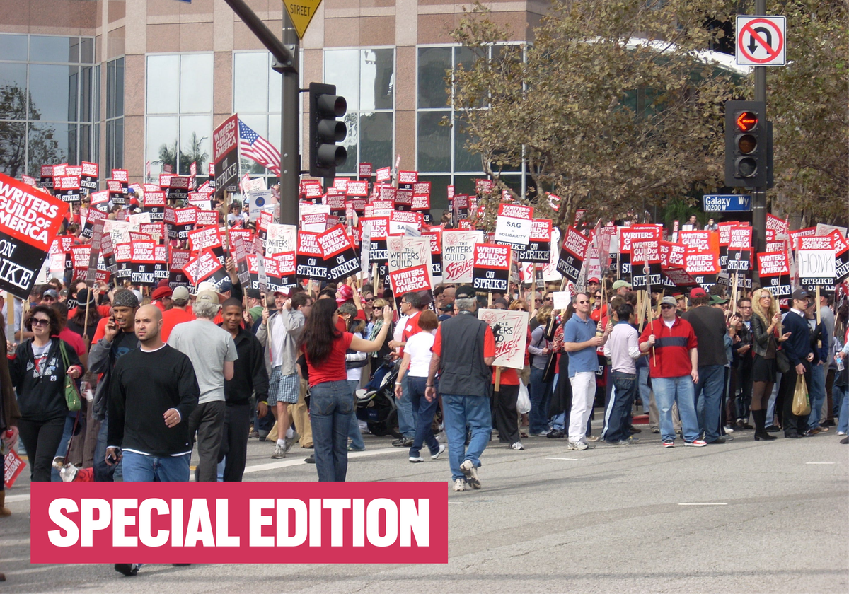 The Writers Guild goes on strike