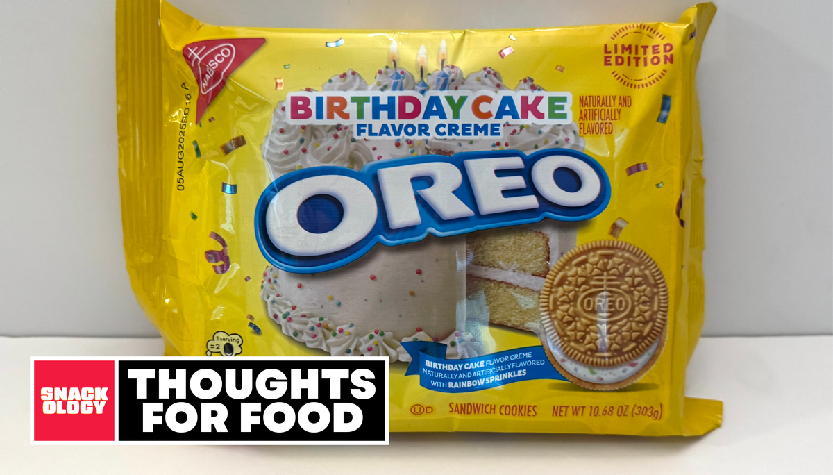 It’s a belated celebration with Birthday Cake Golden Oreos